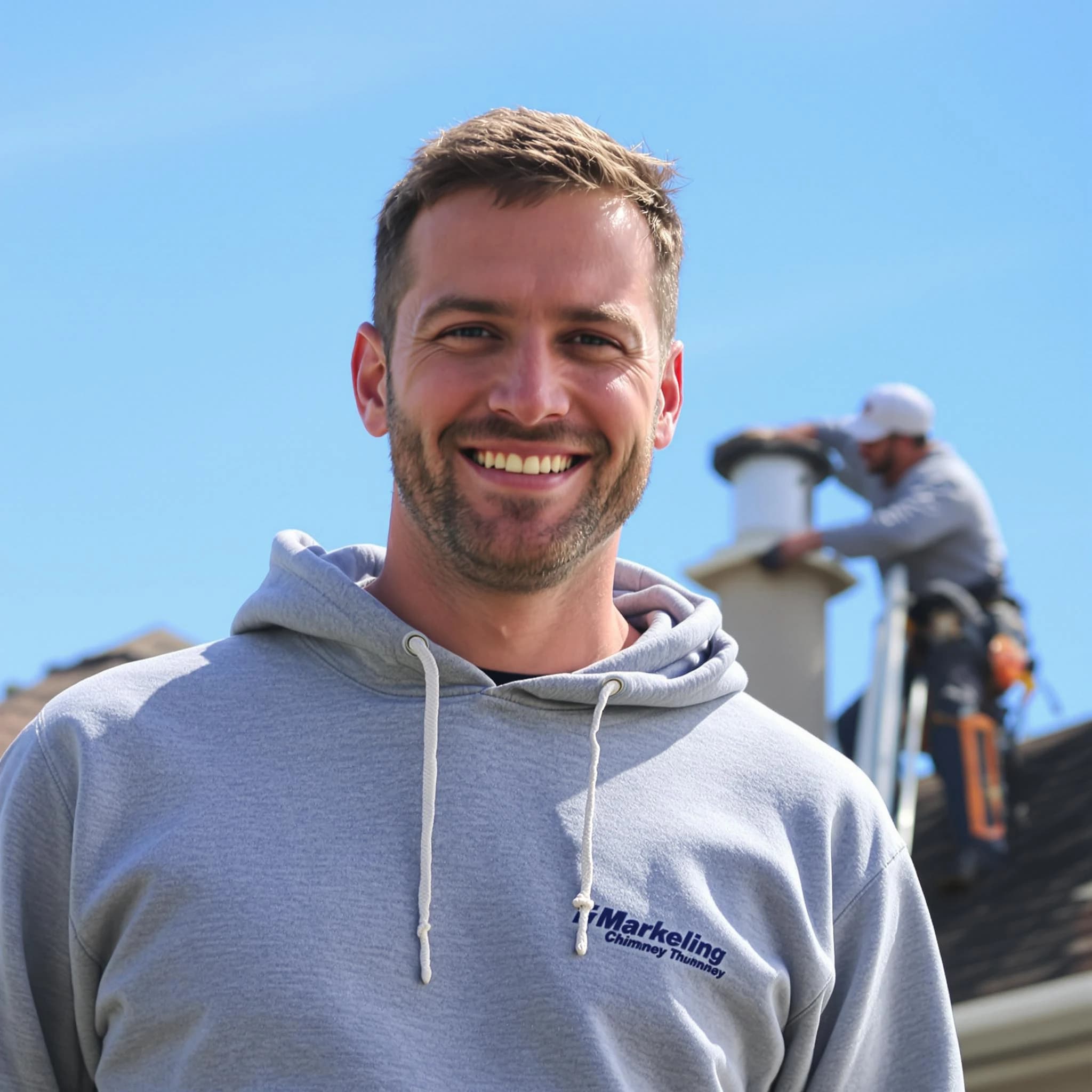 The Lochbuie Chimney Sweep team.